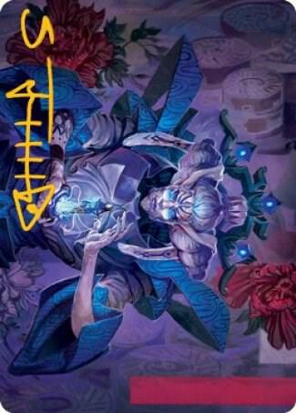 Tameshi Reality Architect Art Card 36 81 Gold Stamped Signature 36 (Art Series: Kamigawa: Neon Dynasty)  | Good Games Adelaide SA