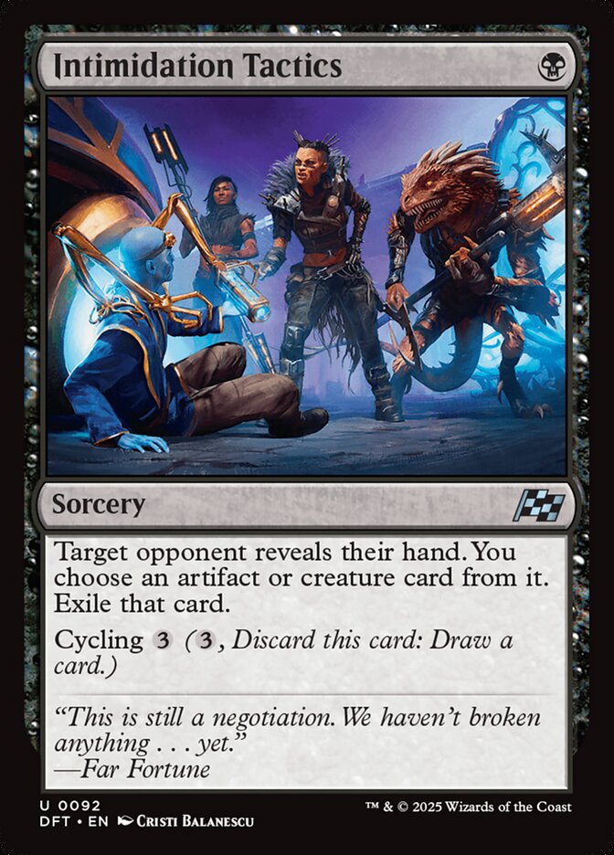 Intimidation Tactics 92 (Aetherdrift)  - Foil | Good Games Adelaide SA