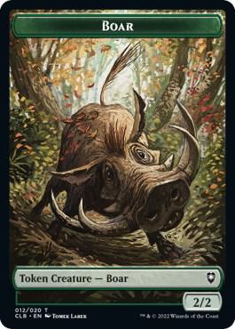 Boar Token 12 (Commander Legends: Battle for Baldur's Gate)  | Good Games Adelaide SA