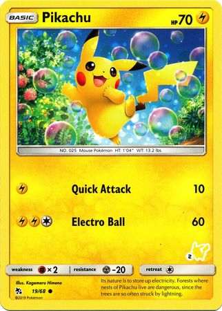 Pikachu (19/68) (Pikachu Stamp #2) [Battle Academy 2020] | Good Games Adelaide SA