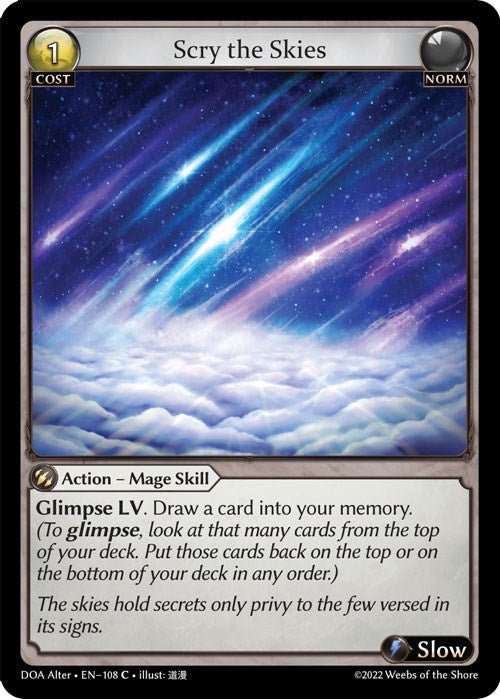 Scry the Skies (108) [Dawn of Ashes: Alter Edition] | Good Games Adelaide SA