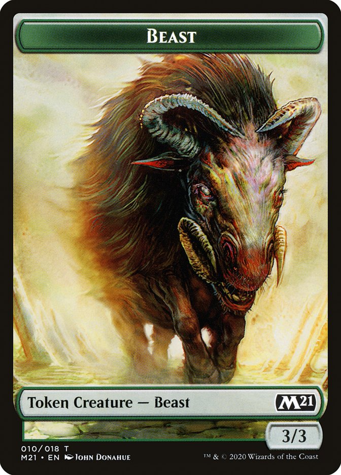 Beast Token [Core Set 2021] | Good Games Adelaide SA