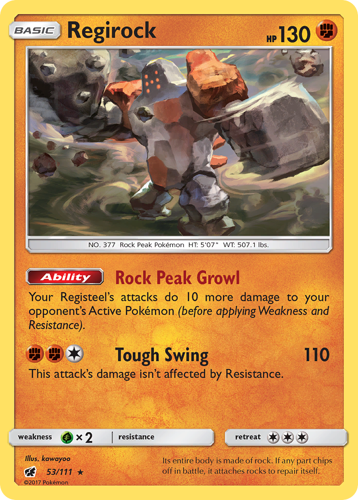 Regirock (53/111) [Sun & Moon: Crimson Invasion] | Good Games Adelaide SA