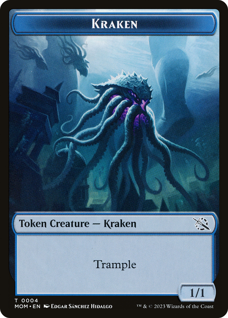 Soldier // Kraken Double-Sided Token [March of the Machine Tokens] | Good Games Adelaide SA