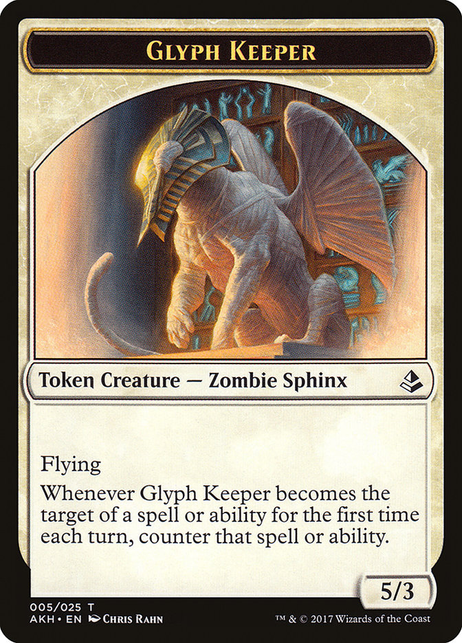 Glyph Keeper // Warrior Token [Amonkhet Tokens] | Good Games Adelaide SA