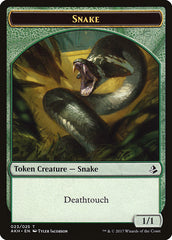 Trueheart Duelist // Snake Token [Amonkhet Tokens] | Good Games Adelaide SA