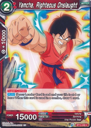 Yamcha, Righteous Onslaught [BT12-008] | Good Games Adelaide SA