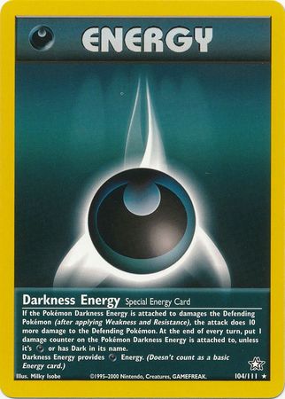 Darkness Energy (104/111) [Neo Genesis Unlimited] | Good Games Adelaide SA