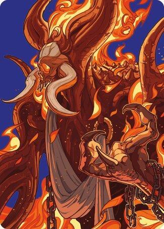 Phlage Titan of Fires Fury Art Card 50 (Art Series: Modern Horizons 3)  | Good Games Adelaide SA