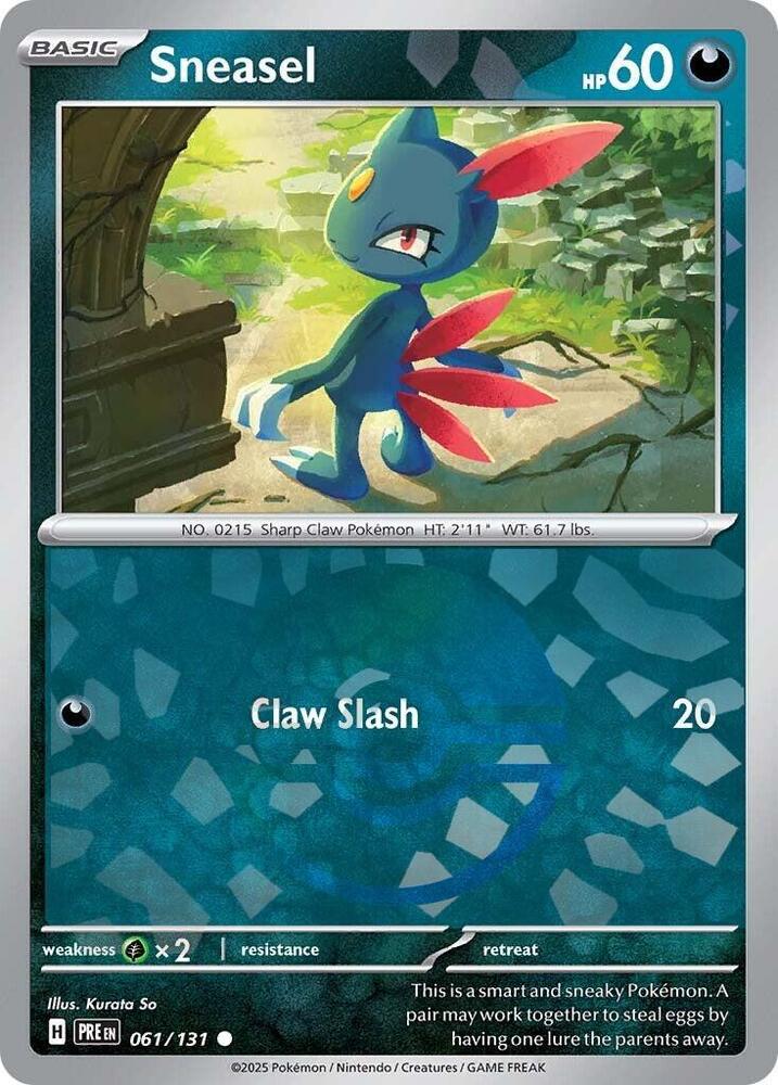 Sneasel (061/131) (Poke Ball Pattern) [Scarlet & Violet: Prismatic Evolutions] | Good Games Adelaide SA