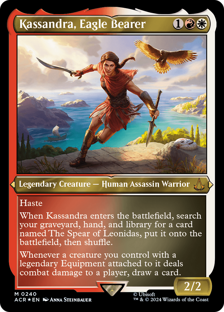 Kassandra, Eagle Bearer (Foil Etched) [Assassin's Creed] | Good Games Adelaide SA