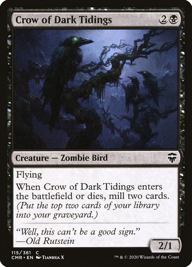 Crow of Dark Tidings [Commander Legends] | Good Games Adelaide SA