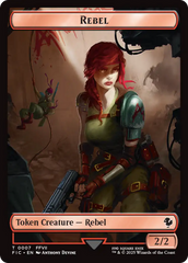Soldier // Rebel Double-Sided Token [FINAL FANTASY Commander Tokens] | Good Games Adelaide SA