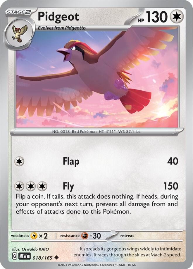 Pidgeot 018/165 (SV: Scarlet & Violet 151)  | Good Games Adelaide SA