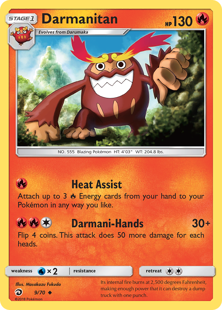 Darmanitan (9/70) [Sun & Moon: Dragon Majesty] | Good Games Adelaide SA