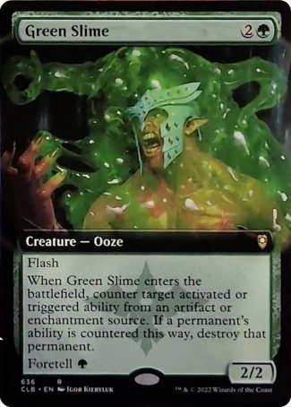 Green Slime (Extended Art) [Commander Legends: Battle for Baldur's Gate] | Good Games Adelaide SA
