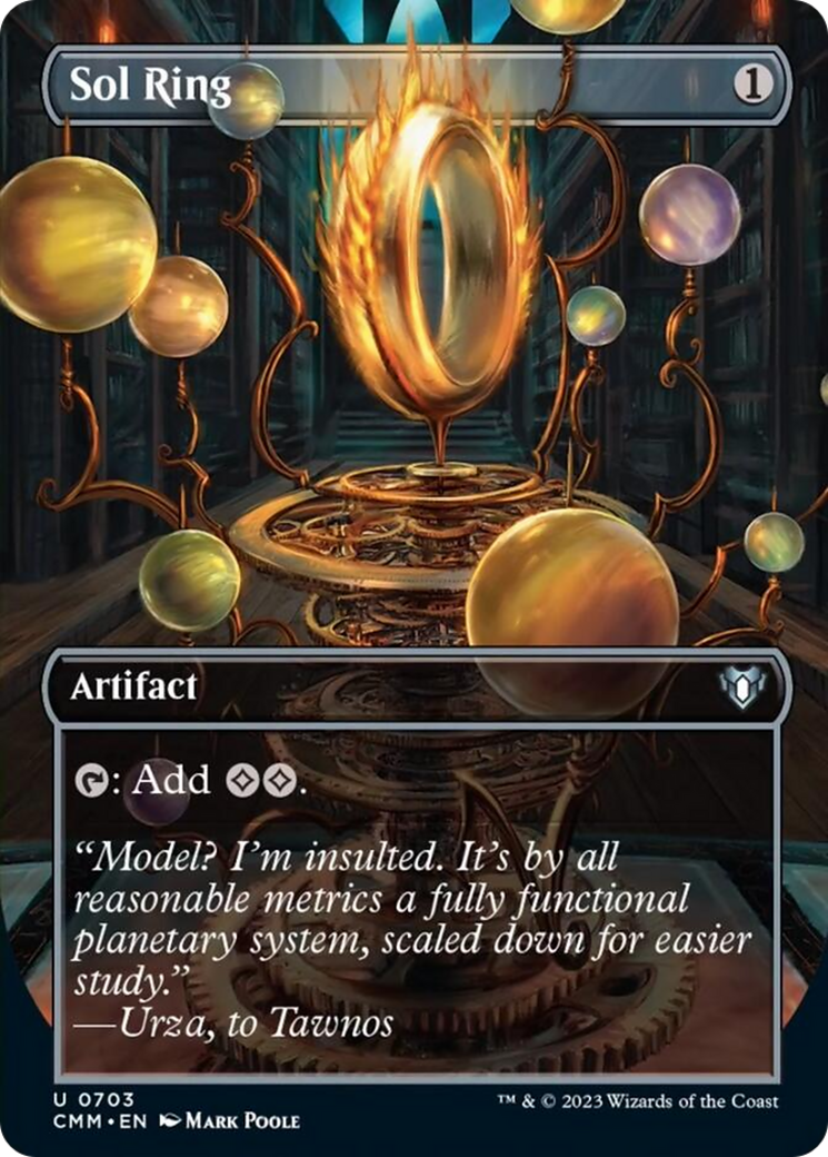 Sol Ring (Borderless Alternate Art) [Commander Masters] | Good Games Adelaide SA