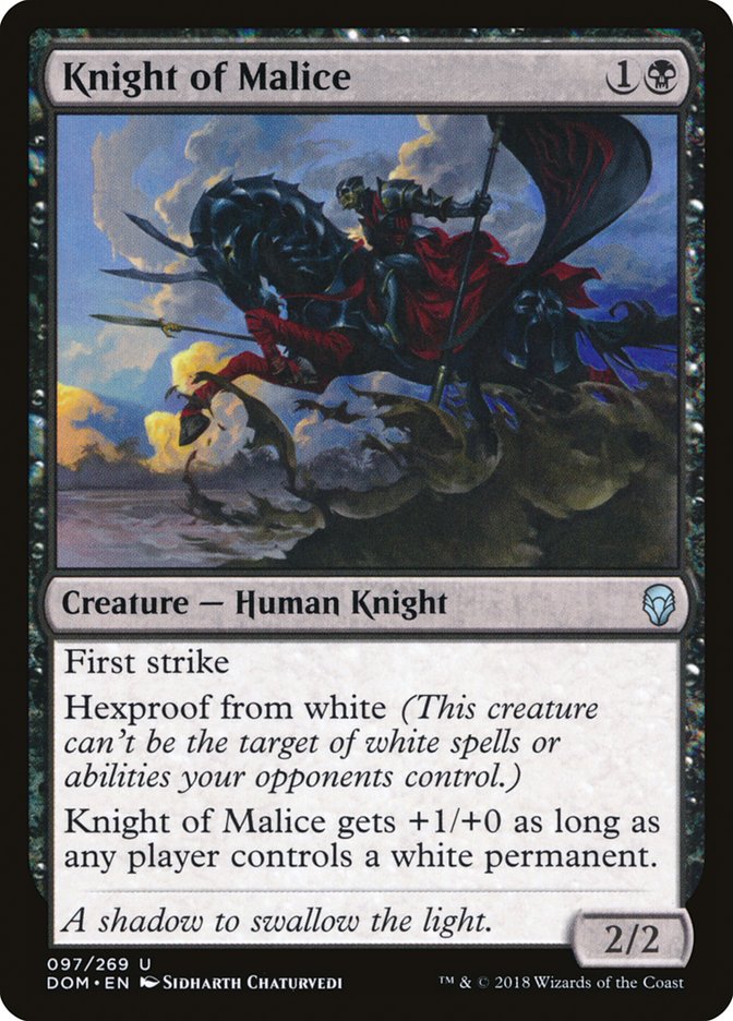 Knight of Malice [Dominaria] | Good Games Adelaide SA