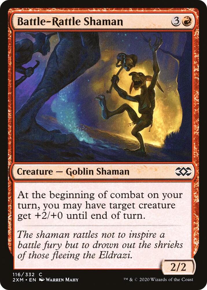 Battle-Rattle Shaman 116 (Double Masters)  - Foil | Good Games Adelaide SA