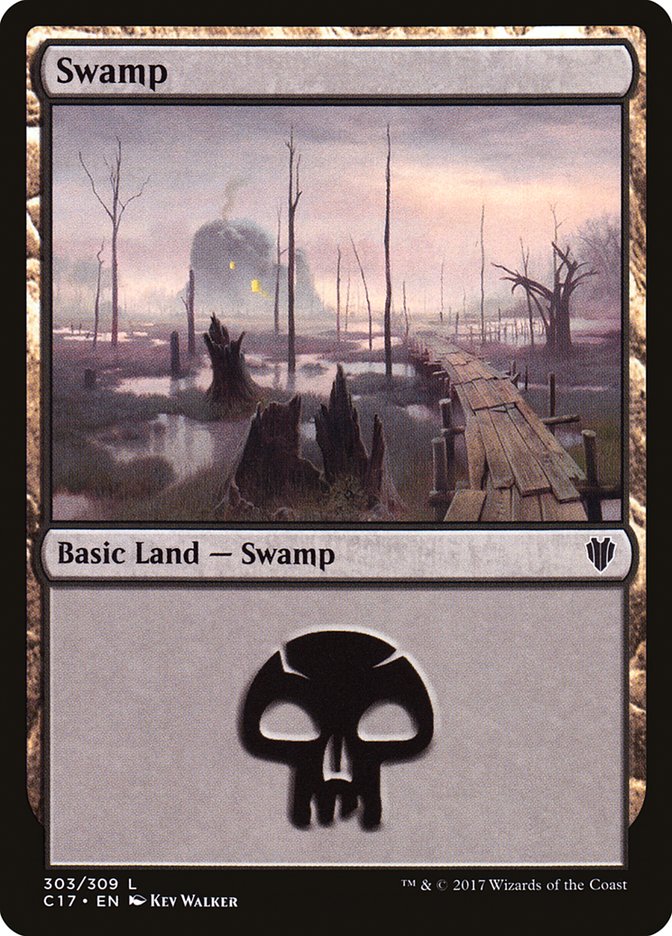 Swamp (303) [Commander 2017] | Good Games Adelaide SA