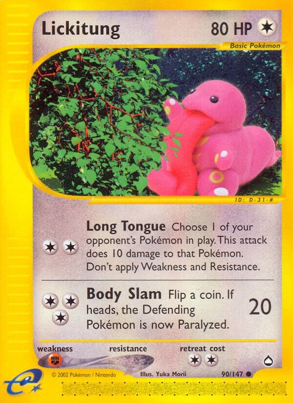 Lickitung 090/147 (Aquapolis)  | Good Games Adelaide SA
