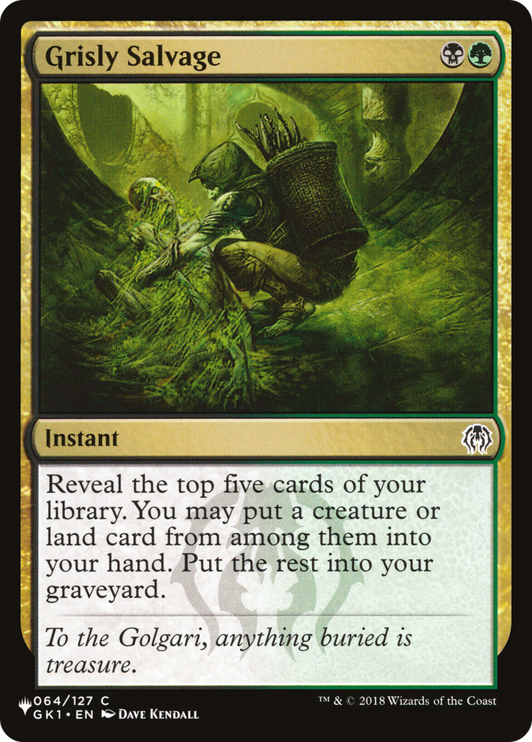 Grisly Salvage [The List Reprints] | Good Games Adelaide SA