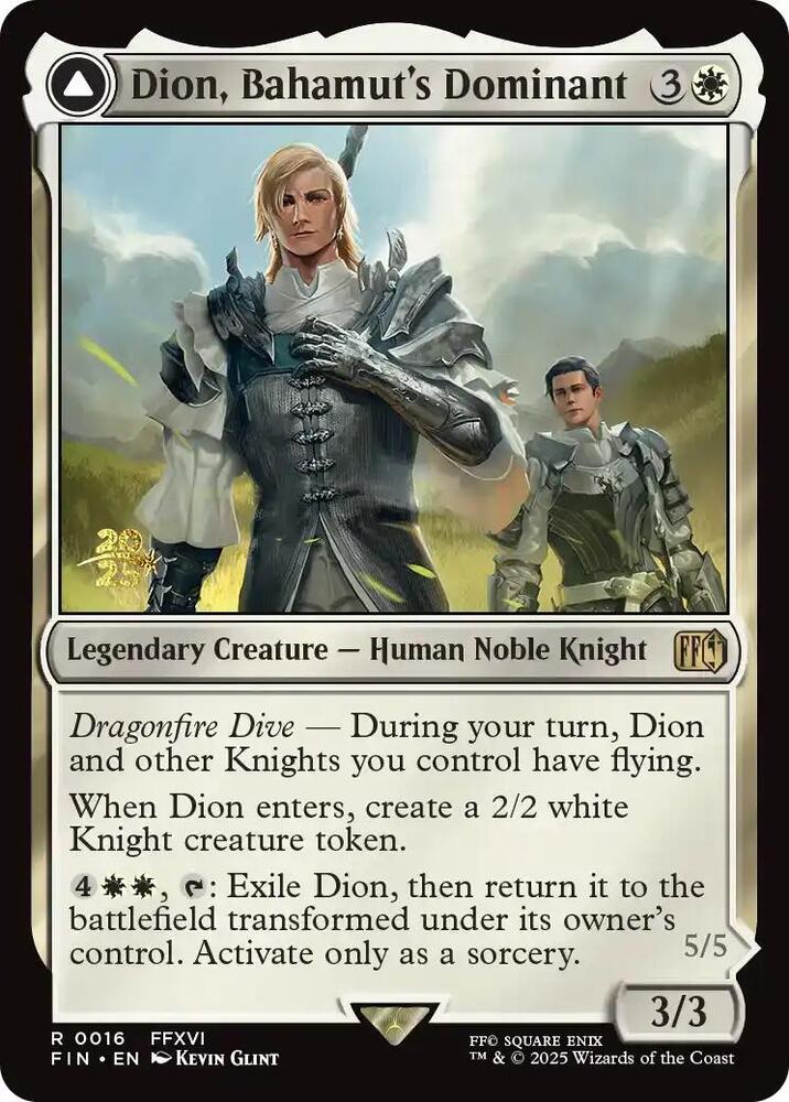 Dion Bahamuts Dominant 16 (Prerelease Cards)  - Foil | Good Games Adelaide SA