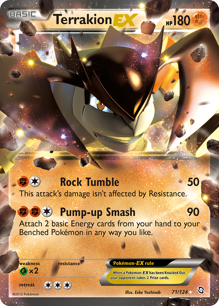 Terrakion EX (71/124) [Black & White: Dragons Exalted] | Good Games Adelaide SA