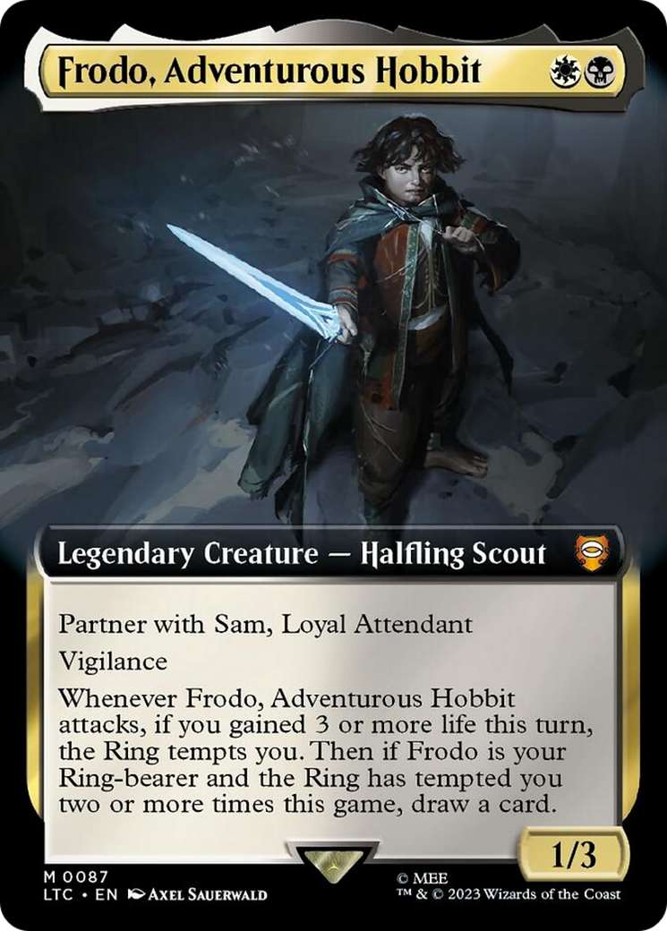 Frodo, Adventurous Hobbit (Extended Art) [The Lord of the Rings: Tales of Middle-Earth Commander] | Good Games Adelaide SA