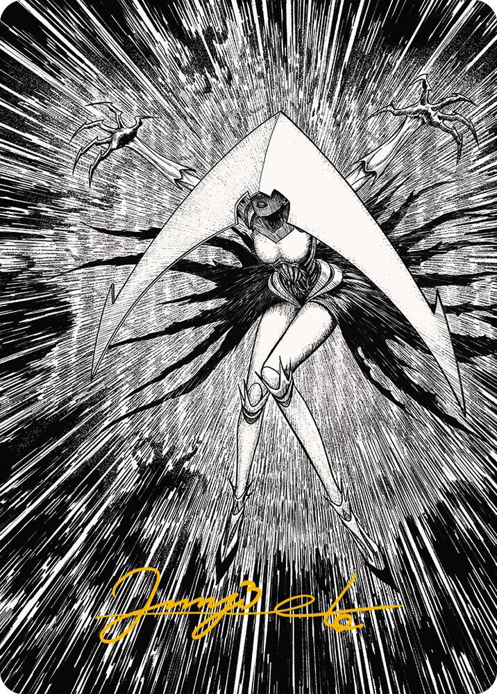 Elesh Norn Mother of Machines Art Card 64 81 Gold Stamped Signature 64 (Art Series: Phyrexia: All Will Be One)  | Good Games Adelaide SA