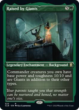 Raised by Giants Foil Etched 520 (Commander Legends: Battle for Baldur's Gate)  - Foil | Good Games Adelaide SA