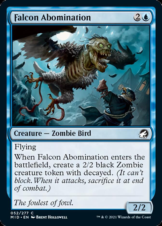 Falcon Abomination [Innistrad: Midnight Hunt] | Good Games Adelaide SA