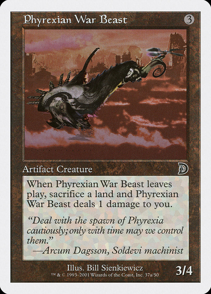 Phyrexian War Beast (Signature on Left) [Deckmasters] | Good Games Adelaide SA