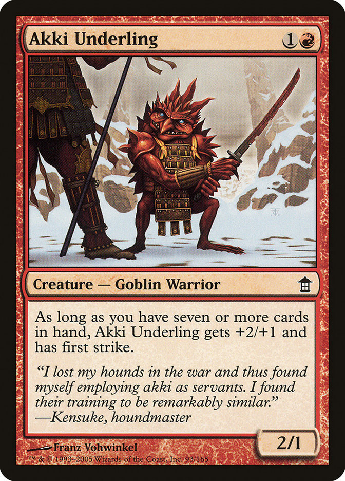 Akki Underling [Saviors of Kamigawa] | Good Games Adelaide SA
