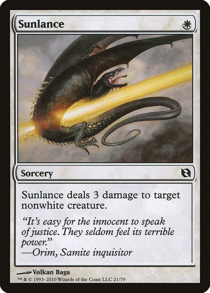 Sunlance [Duel Decks: Elspeth vs. Tezzeret] | Good Games Adelaide SA