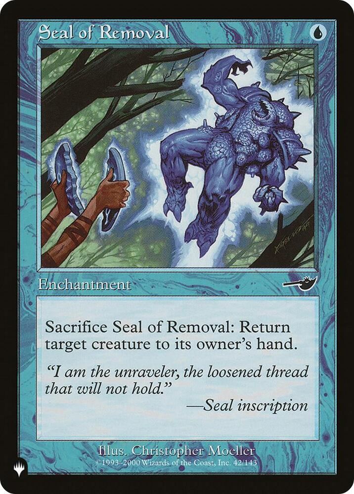 Seal of Removal 42/143 (The List Reprints)  | Good Games Adelaide SA