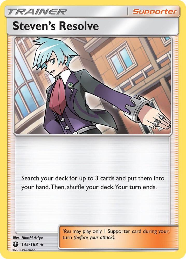 Steven's Resolve 145/168 (SM - Celestial Storm)  - Holofoil | Good Games Adelaide SA