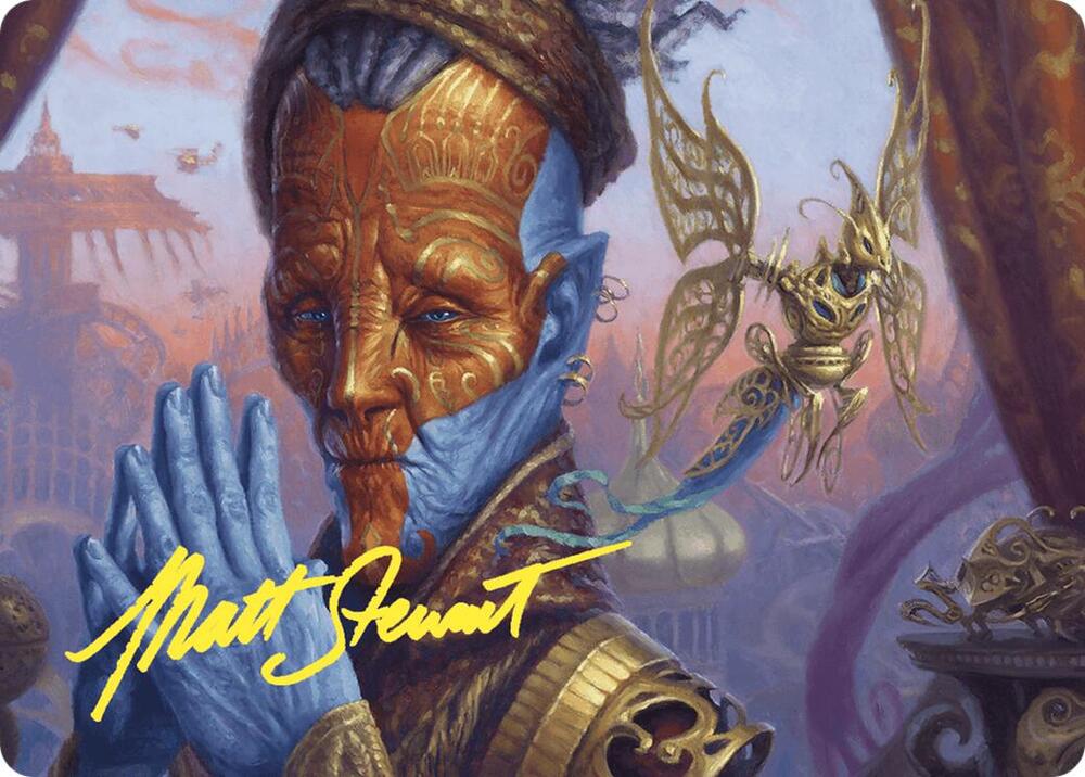 Padeem Consul of Innovation Art Card Gold Stamped Signature 8 (Art Series: Commander Masters)  | Good Games Adelaide SA