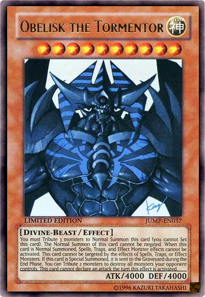 Obelisk the Tormentor [JUMP-EN037] Ultra Rare | Good Games Adelaide SA