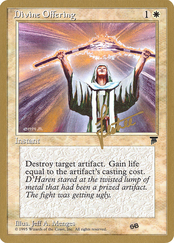 Divine Offering (Bertrand Lestree) (SB) [Pro Tour Collector Set] | Good Games Adelaide SA