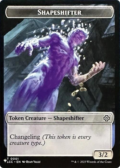 Shapeshifter Cat Double Sided Token 1 // 11 (The List Reprints)  | Good Games Adelaide SA