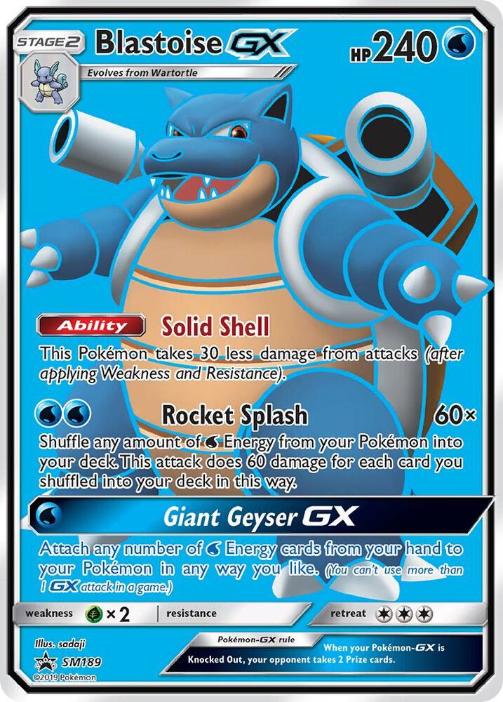 Blastoise GX SM189 (SM Promos)  - Holofoil | Good Games Adelaide SA