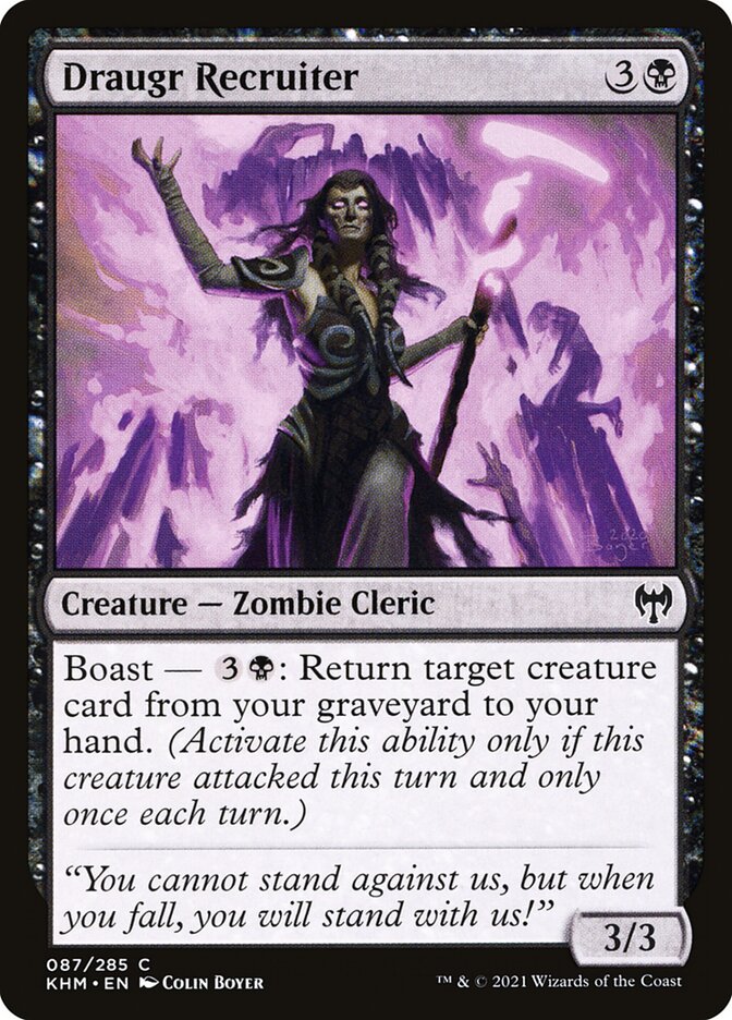 Draugr Recruiter 87 (Kaldheim)  - Foil | Good Games Adelaide SA