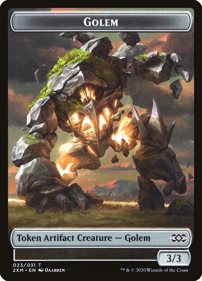 Elephant // Golem Double-sided Token [Double Masters Tokens] | Good Games Adelaide SA