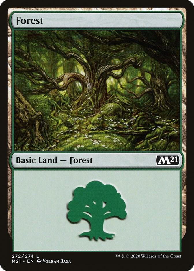 Forest 272 (Core Set 2021)  - Foil | Good Games Adelaide SA