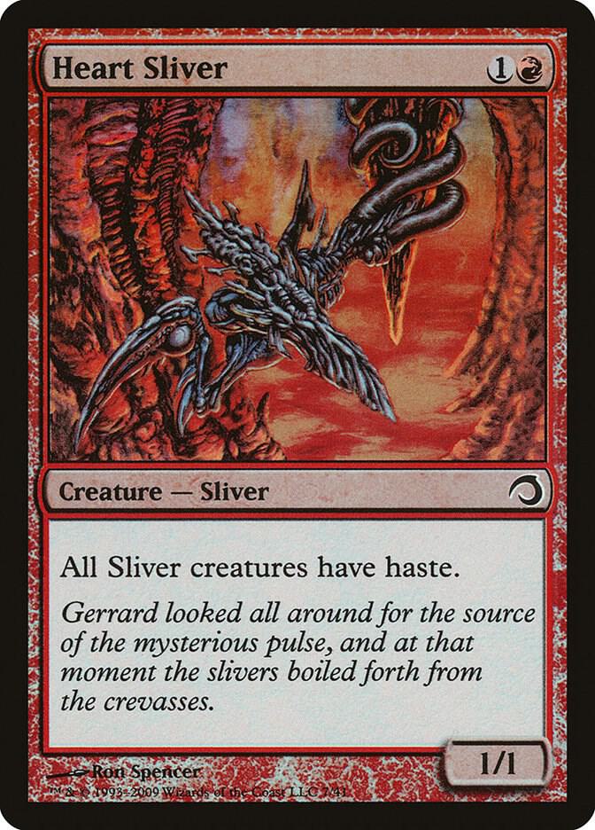 Heart Sliver 7 (Premium Deck Series: Slivers)  - Foil | Good Games Adelaide SA