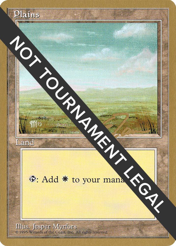 Plains C 1996 Eric Tam 4ED et366/308 (World Championship Decks)  | Good Games Adelaide SA