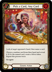 Pick a Card, Any Card (Yellow) [EVR168] (Everfest)  1st Edition Rainbow Foil | Good Games Adelaide SA