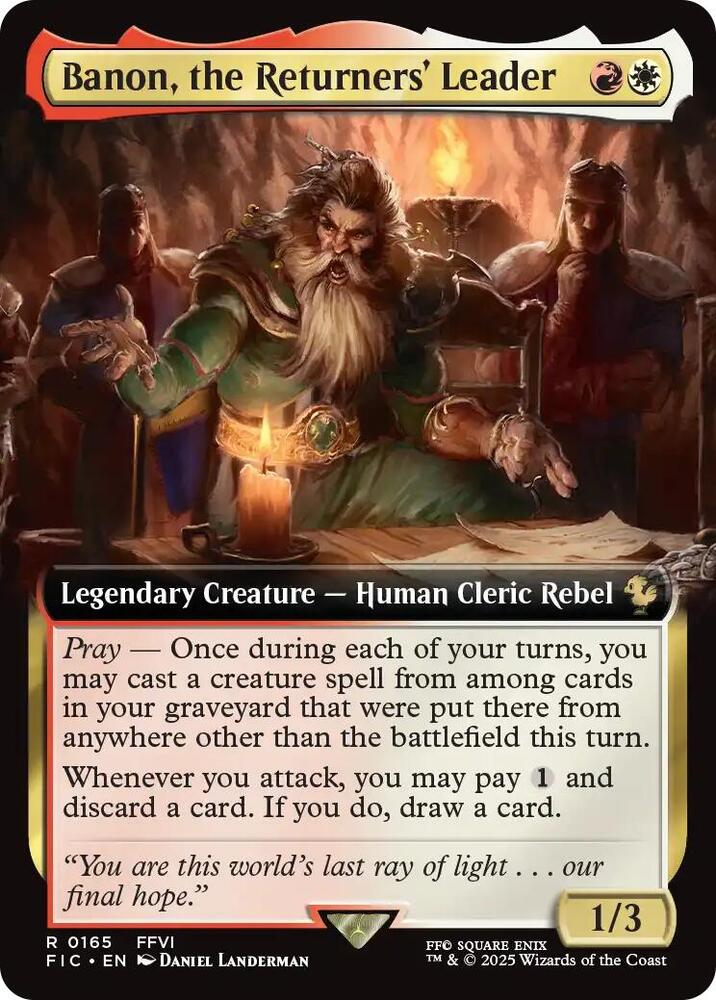 Banon, the Returners' Leader 165 (Commander: FINAL FANTASY)  - Foil | Good Games Adelaide SA