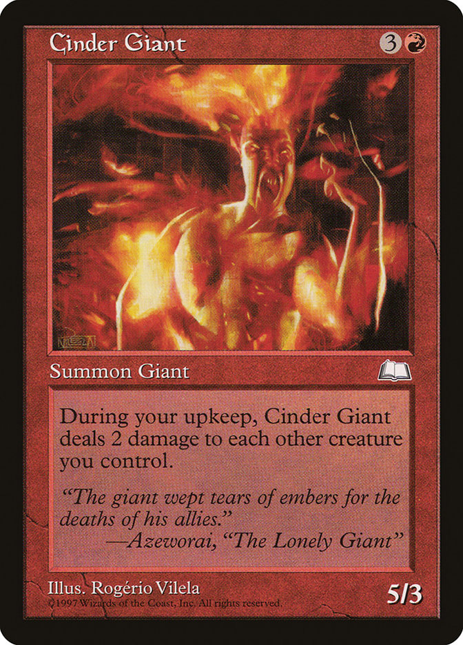 Cinder Giant [Weatherlight] | Good Games Adelaide SA